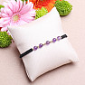 Amethyst bracelet with Shamballa clasp