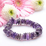 Amethyst violet disc bracelet extra quality