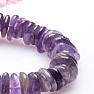 Amethyst violet disc bracelet extra quality