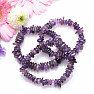 Amethyst violet disc bracelet extra quality