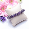 Amethyst violet disc bracelet extra quality