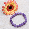 Amethyst bracelet extra bead satin