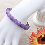 Amethyst bracelet extra bead satin