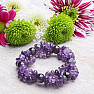 Amethyst luxury chopped bracelet with beads