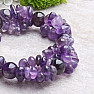 Amethyst luxury chopped bracelet with beads