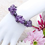 Amethyst luxury chopped bracelet with beads