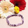 Amethyst bracelet made of ovals