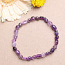 Amethyst bracelet made of ovals