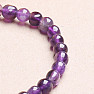 Amethyst bracelet made of ovals 6 mm