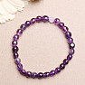 Amethyst bracelet made of ovals 6 mm