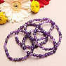 Amethyst bracelet made of ovals 6 mm