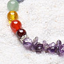 Chakra bracelet chopped amethyst and seven beads