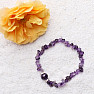 Amethyst extra bracelet chopped with a bead