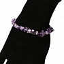 Amethyst extra bracelet chopped with a bead