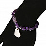 Amethyst extra bracelet chopped with a heart