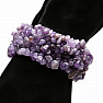 Amethyst bracelet chopped wide