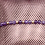 Amethyst cut drawstring bracelet