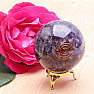 Orgonite ball with amethyst