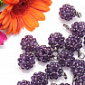 Amethyst ball pendant made of small beads