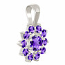 Amethyst pendant silver Ag 925 P1298A