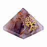 Amethyst pyramid with Tree of Life