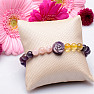 Amethyst with rose, sagenite and kunzite author's bracelet RB Design 150