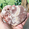 Amethyst pink druse heart on a stand 4