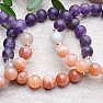 Amethyst, sun and moon stone beaded bracelet RB Design 39