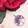 Amethyst pendant Tree of life 3 cm