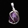 Amethyst in a cage pendant