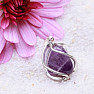 Amethyst in a cage pendant