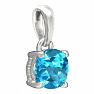 Apatite blue neon pendant silver Ag 925 PBC202-NBF