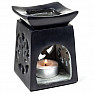 Aroma talc lamp black with lotus