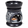 Aroma lamp made of black talc Celtic knot