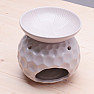 Aroma lamp ceramic Globe beige