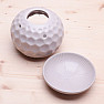 Aroma lamp ceramic Globe beige