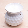 Aroma lamp ceramic Globe white