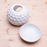 Aroma lamp ceramic Globe white