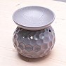 Aroma lamp ceramic Globe gray