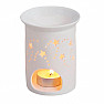 Modern porcelain aroma lamp Cylinder with stars