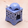 Aroma ceramic lamp Tiled stove with blue cat