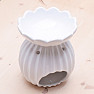 Aroma lamp ceramic Cactus flower white