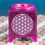 Aroma talc lamp Flower of life violet