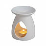 Modern porcelain aroma lamp white decorated