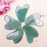 Gua sha made of aventurine heart shape