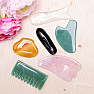 Gua sha from aventurine Comb