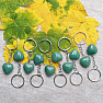 Keychain with aventurine heart