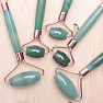 Aventurine green massage roller pink gold color