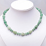 Aventurine drops and roundels necklace