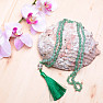 Aventurine necklace with tassel